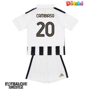Juventus Andrea Cambiaso #20 Dětské Domácí dres komplet 2026-27 Krátký Rukáv (+ trenýrky)